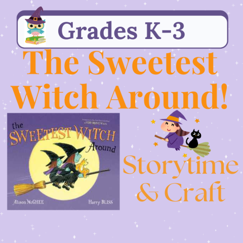 the sweetest witch around storytime and craft