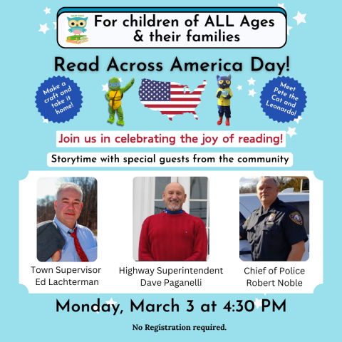 Depicts guest readers Ed Lachterman, Dave Paganelli, and Robert Noble