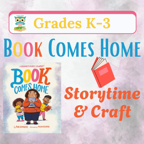 book comes homes storytime and craft