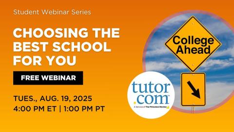 Promotional image for the program displaying the title and time of the webinar