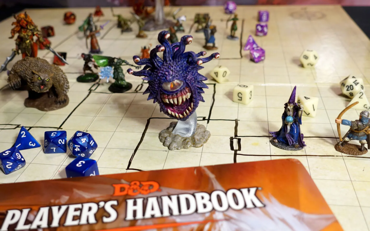 D&D Board with Player's Handbook