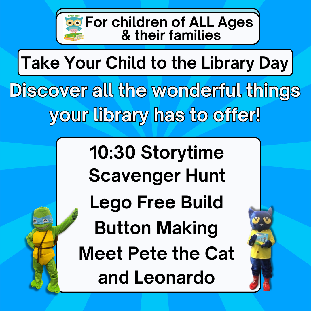 Take your child to the library day events