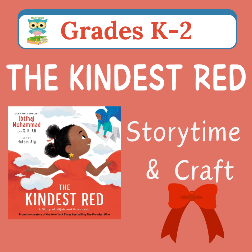 the kindest red storytime and craft